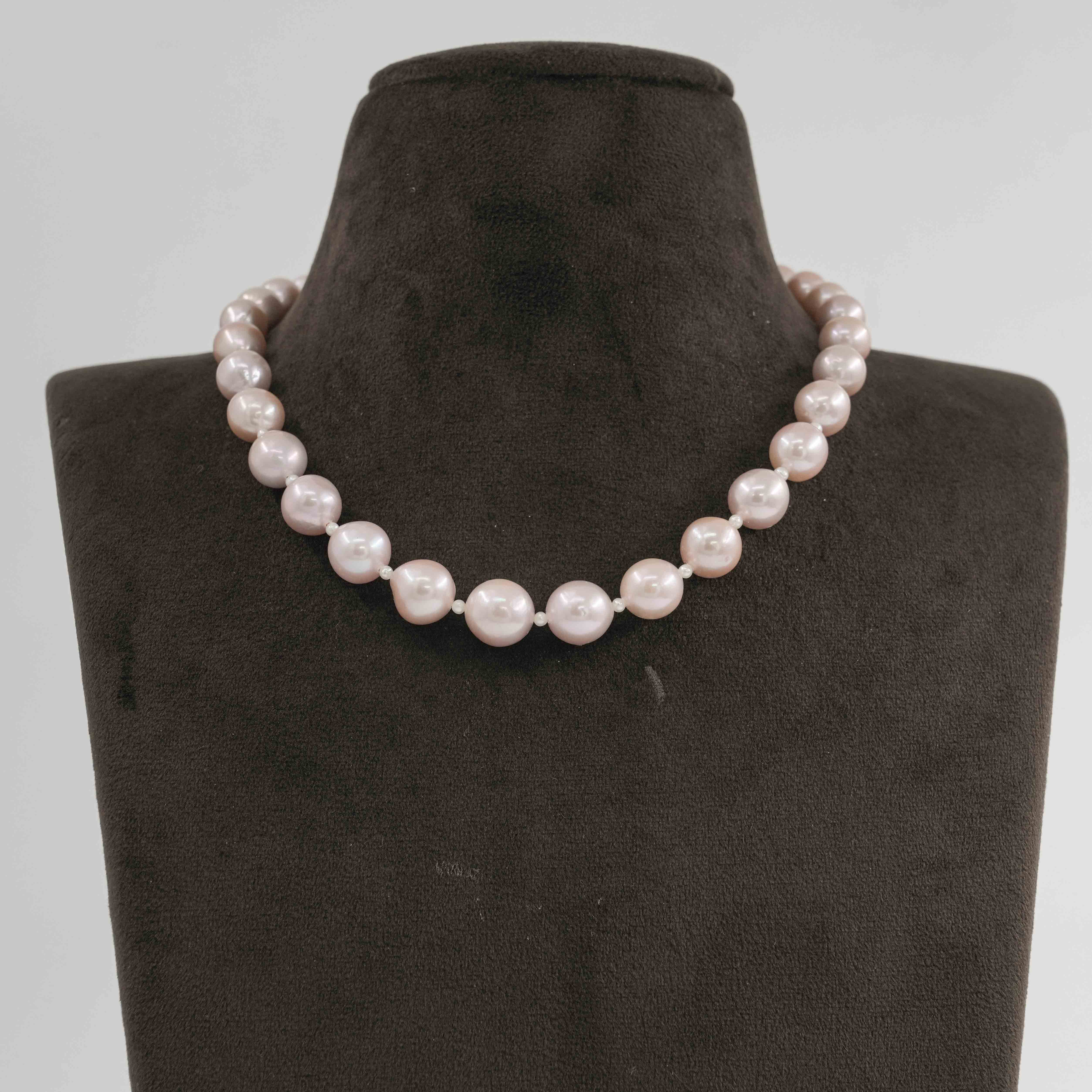 Pink unique Pearl Necklace